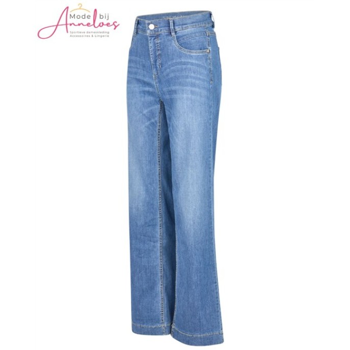 Anna Montana broek 1426 Mila wide Bahia Used Summer Blue